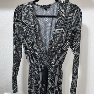 Long sleeve midi dress